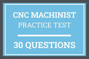 cnc machining aptitude test|cnc machinist practice test.